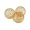 Edge Collections - 5" - Gold - Decorative Gold Wire Spheres for Home Accents - 1 Piece